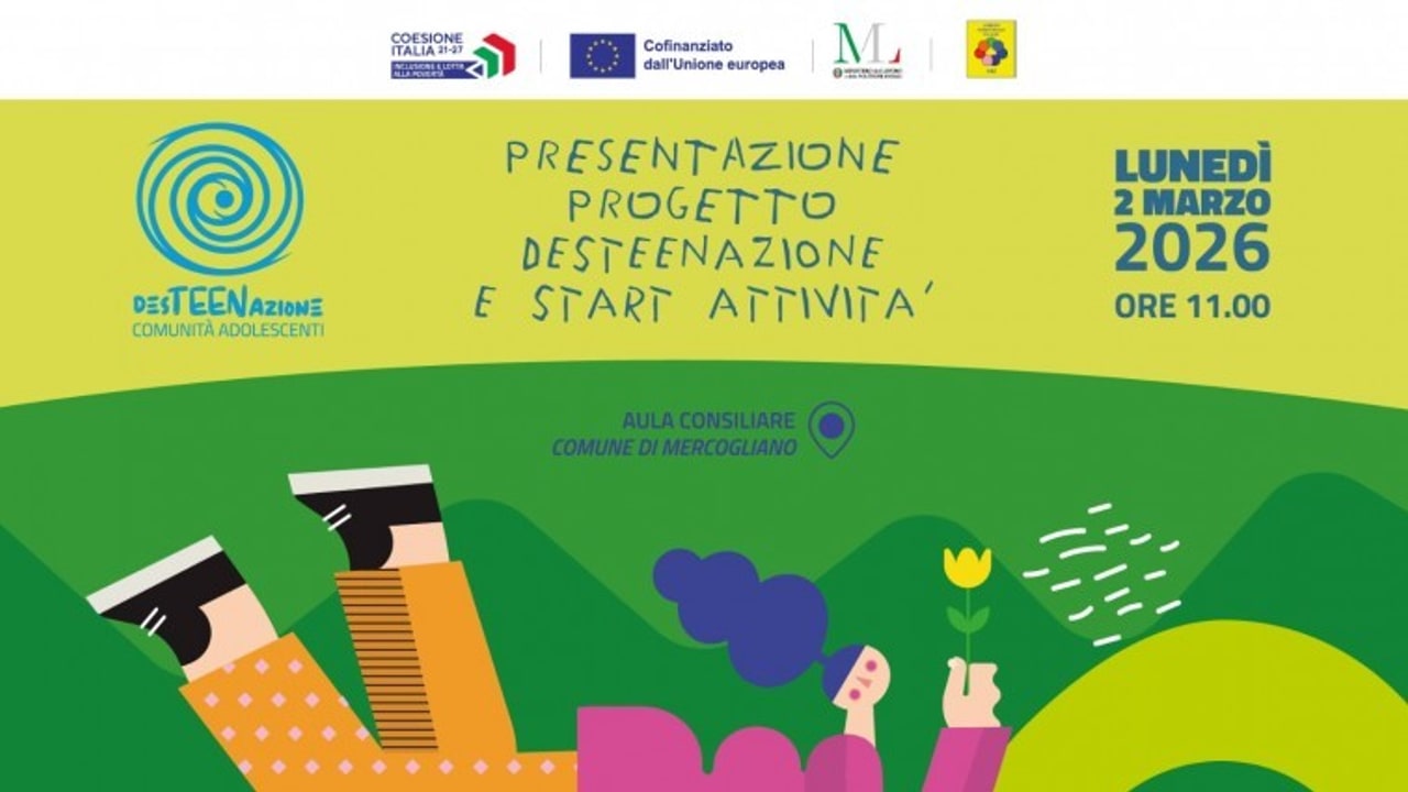 Mercogliano, lunedì si presenta il progetto "DesTEENazione"