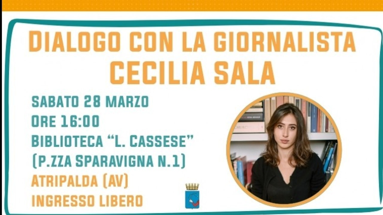 Atripalda, il 28 marzo Cecilia Sala presenta "i figli dell'odio"