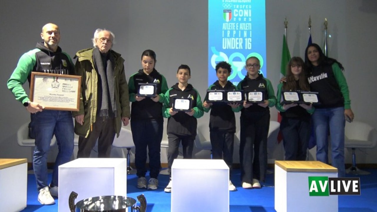 Il Coni di Avellino premia gli atleti irpini Under 16