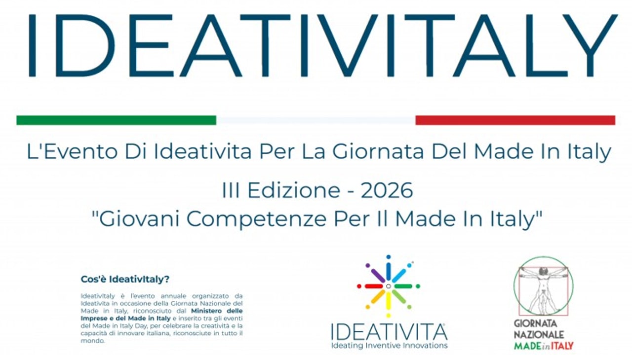 IdeativItaly 2026, giovani competenze e innovazione al centro della terza edizione dedicata al Made in Italy