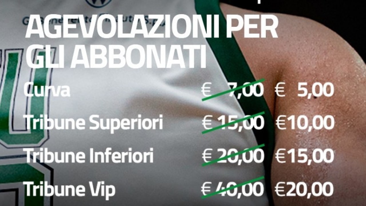 Unicusano Avellino Basket, ecco i prezzi della partita del Play-In