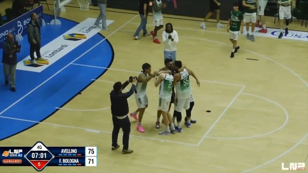 Gara 3 playoff, Unicusano Avellino Basket-Flats Service Fortitudo Bologna 75-71: gli highlights