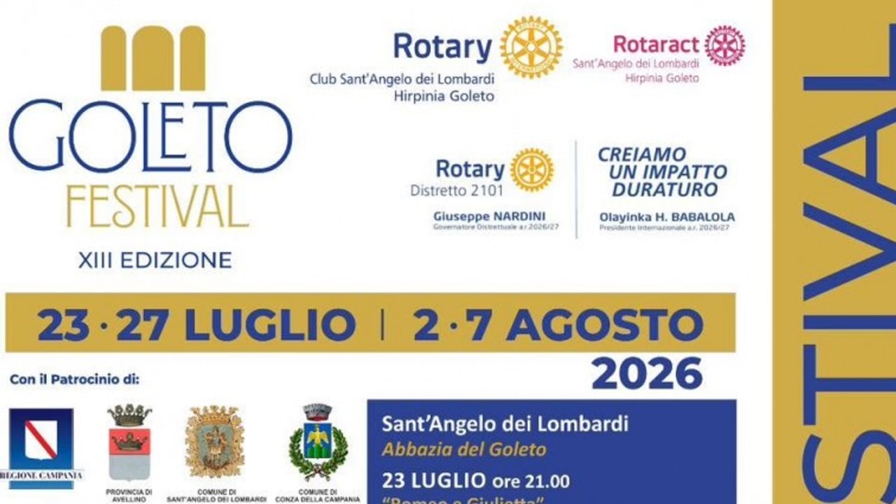 Al via la 13^ edizione del Goleto Festival: cultura, giovani talenti e inclusione per valorizzare le aree interne