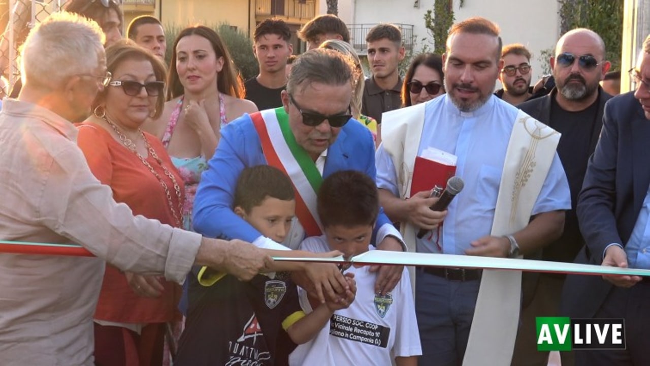 Tufino, inaugurato il nuovo centro sportivo. il sindaco Arvonio: "Un bene per i nostri giovani"