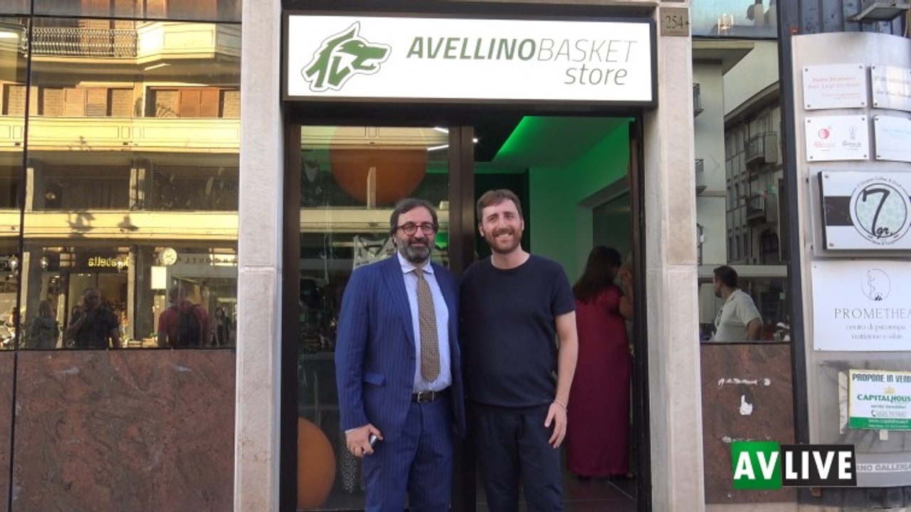 Avellino Basket, apre lo store ufficiale. Lombardi: "Sarà una casa per la squadra ed i tifosi"