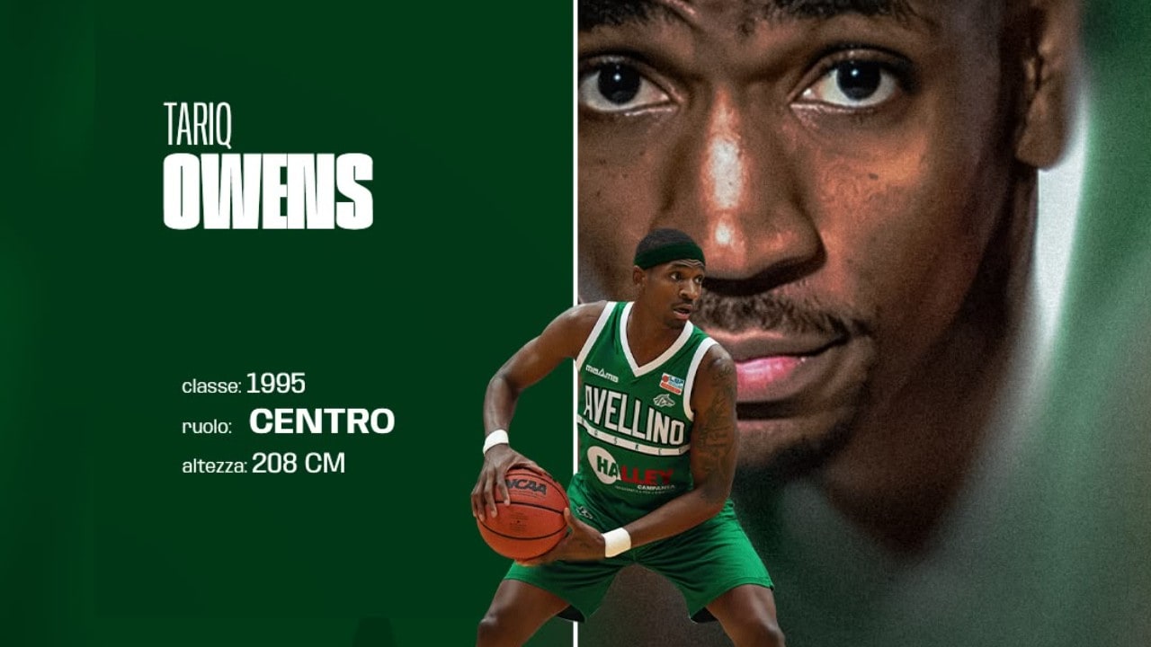 Halley Campania Avellino Basket, Tariq Owens è il nuovo pivot
