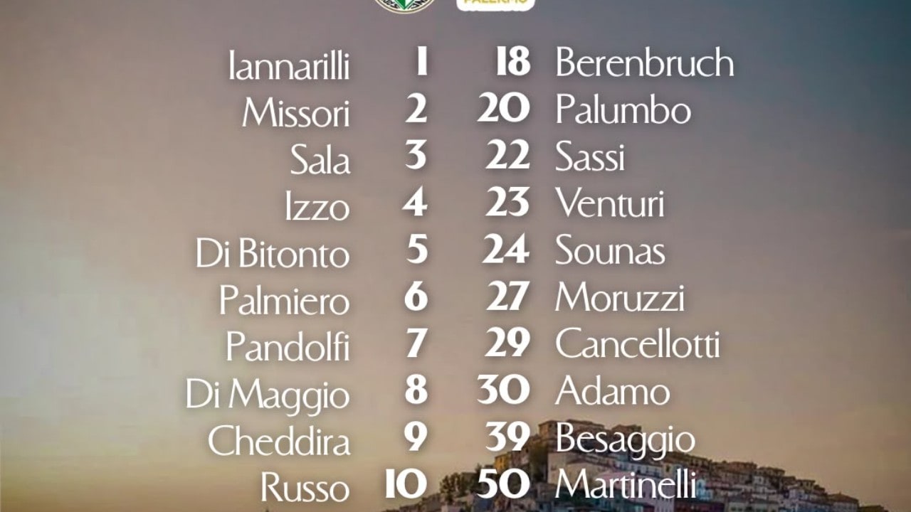 Avellino, Nesta recupera Palmiero. Palermo senza Perin, Hernani e Strefezza
