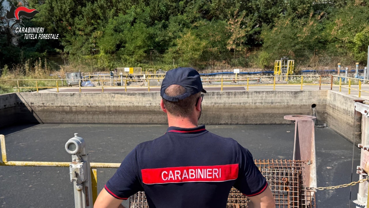 Nusco, i Carabinieri Forestali sequestrano il depuratore dell'area industriale