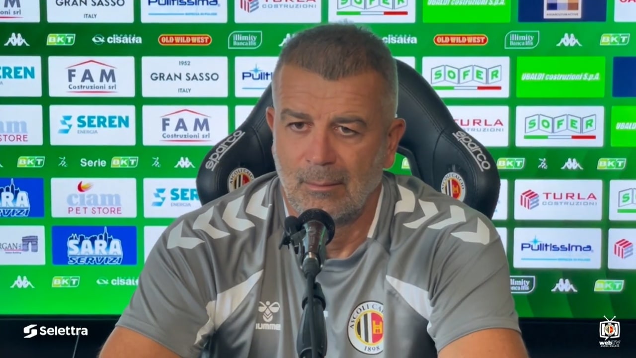Ascoli, Tomei: "L'Avellino? Hanno gamba e attaccano bene gli spazi"