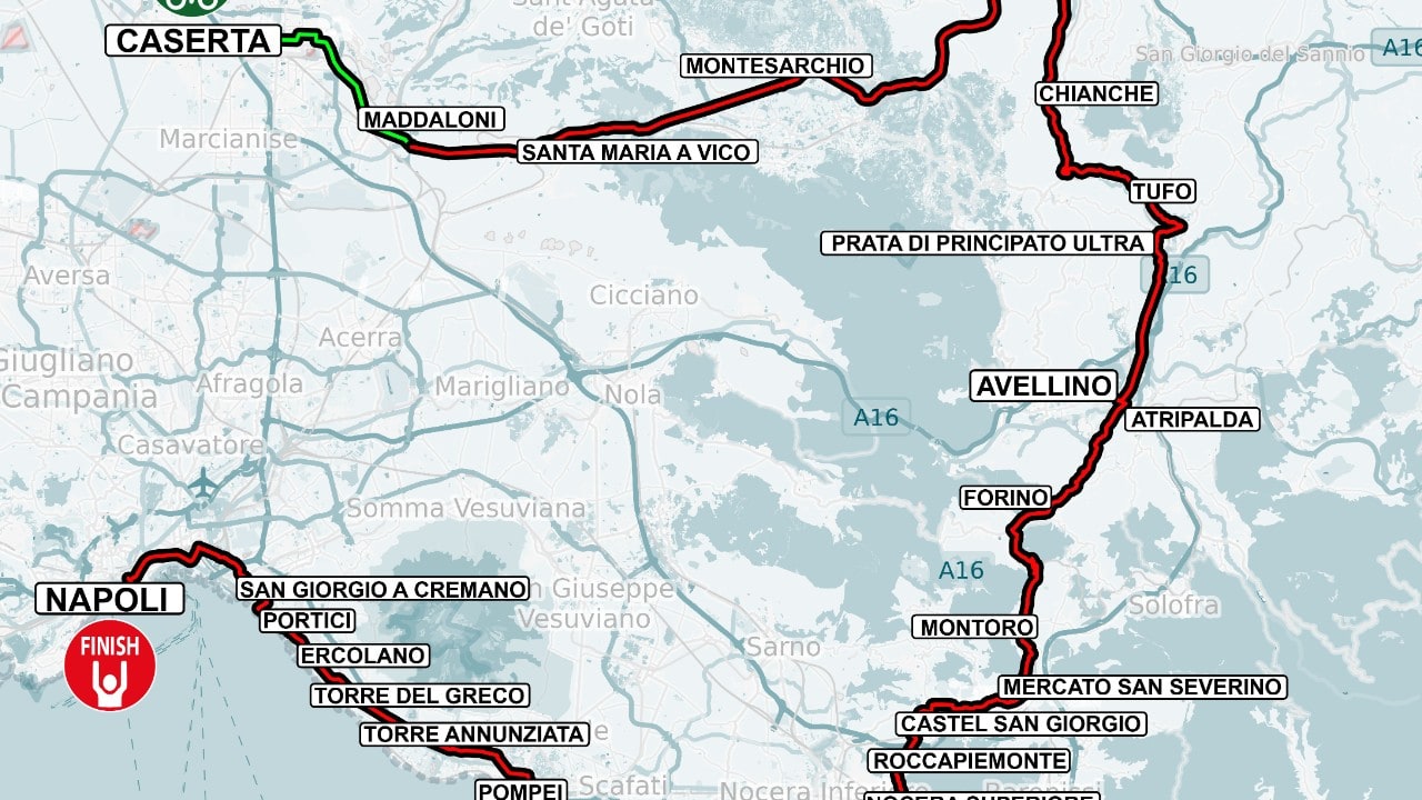 Giro della Campania, la Corsa delle meraviglie attraverser&agrave; molti comuni irpini