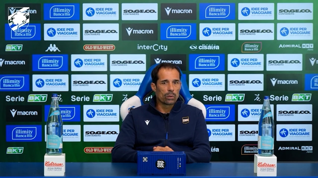 Sampdoria, Corradi: "Sfida difficile ad Avellino. Dobbiamo abituarci subito al sintetico"