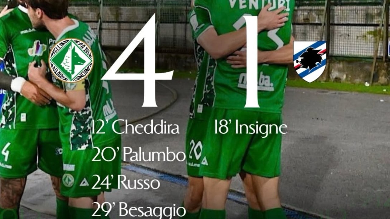 Primo tempo da favola: l'Avellino affonda la Sampdoria per 4-1