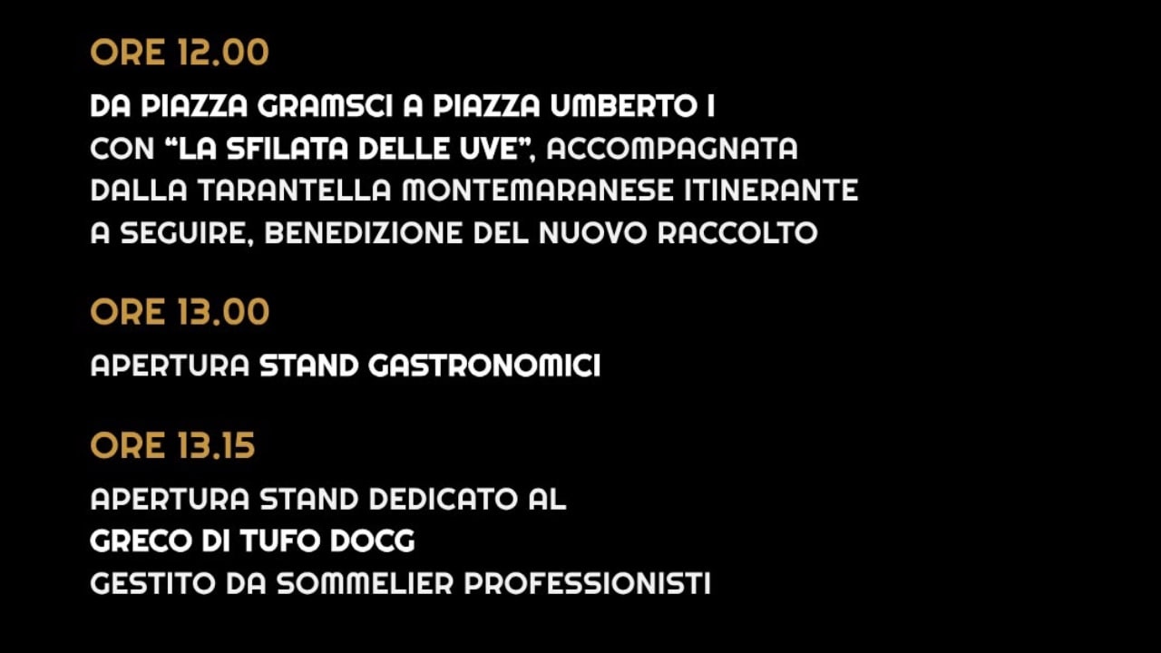 Tufo, domenica torna la &ldquo;Vendemmia Experience&rdquo;