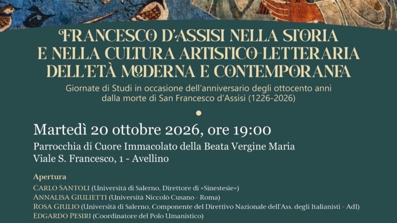 Avellino, giornata di studi dedicata a San Francesco alla parrocchia di Cuore Immacolato
